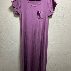 Natural Life Striped Top in Purple and Teal